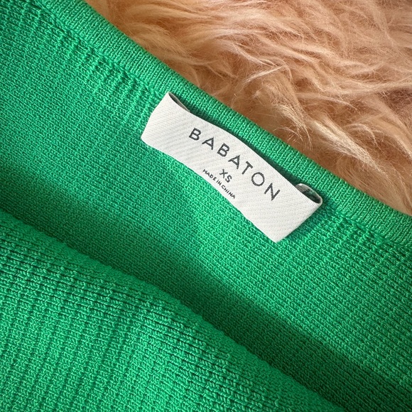 Babaton Vibrant Green Ribbed Tank Top - Picture 2 of 2